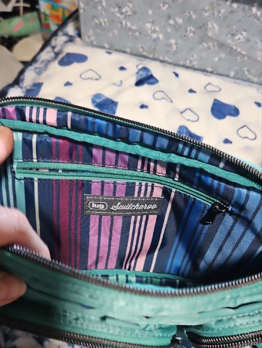Surf Teal SwitcherooCrossbody Bag - Lightweight Everyday Women’s Bag